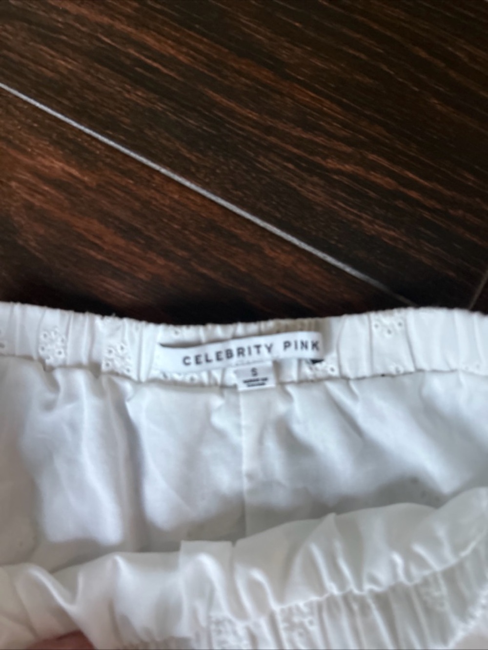 Women’s White Eyelete A-Line Maxi Skirt - Picture 3 of 6